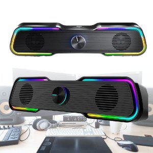 컴퓨터스피커 노트북 AULA LED 사운드바 N-169B