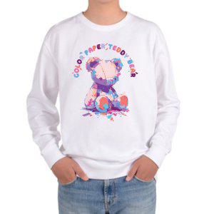 맨투맨 멜팅베어 레인보우곰 귀여운곰 색종이곰 푸들