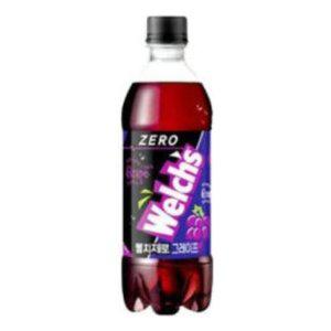 농심 웰치스 제로 포도 500ml 펫 x 24