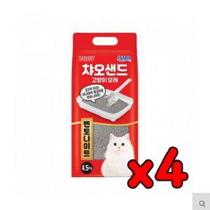 냥이 모래 이나바 챠오샌드 벤토나이트 4.5kg 4개묶음