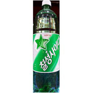 롯데칠성 칠성 사이다 1.5L X 6개 탄산음료수 페트병사이다 페트병음료 사무실음료 (반품불가)