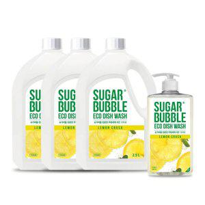 슈가버블 주방세제 940ml + 리필 2.5L x 3통