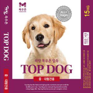 강아지사료 탑독 15kg 중 대형견 사료