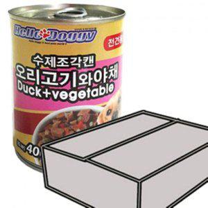 VPD 수제조각캔 400g - 오리고기와야채 24개1박스