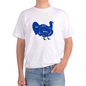 반팔 라운드티 칠면조 turkey 부위별 이름