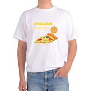 반팔 라운드티 이탈리안 피자 pizza 요리