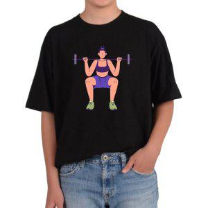 오버핏반팔티 운동 헬스 바벨 Barbell 웨이트 트레이닝 전사이즈