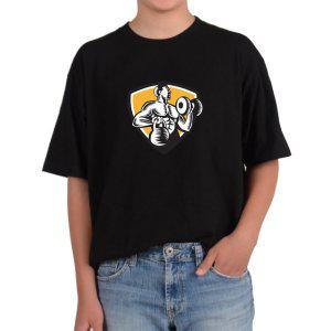 오바핏반팔티 헬스맨은 힘이 넘쳐나요 그림 모든사이즈