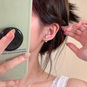 S925 은침 글리터 볼 큐빅 피어싱 4mm 5mm 6mm