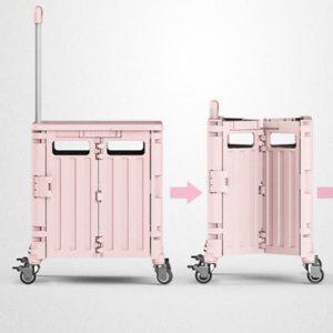4바퀴 카트 접이식 쇼핑 카트 핸드 카트 중형