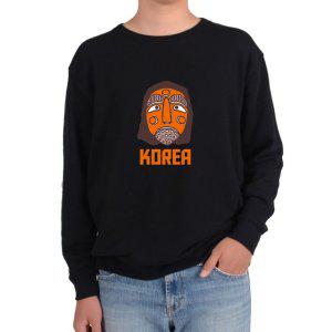 맨투맨 코리아 한국탈 한국으로 놀러와 한국 처음이지그림 다양한 사이즈