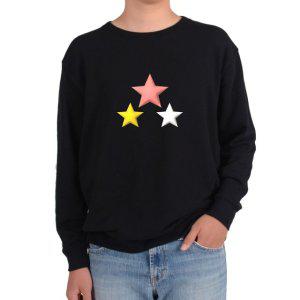 맨투맨 쓰리스타 삼색별 3회챔피언 STAR 별 내가슴에그림 다양한 사이즈