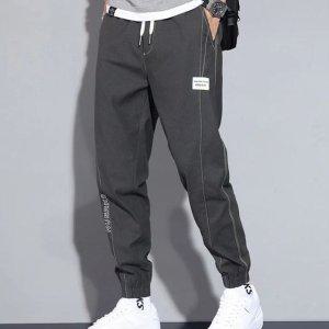 남자바지 면 조커 바지 가을 데일리 스트릿 밴딩 허리 조거팬츠