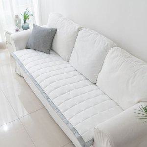 슈마켓 뉴크레용 냉감 쇼파패드 4단 65x240cm 화이트