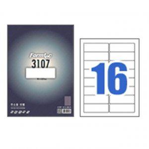 100P 프린트라벨지 투명 라벨 잉크젯용 16칸
