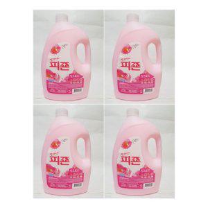 향기나는유연제 피죤 2500ml 대용량 핑크로즈섬유유연제 4개입