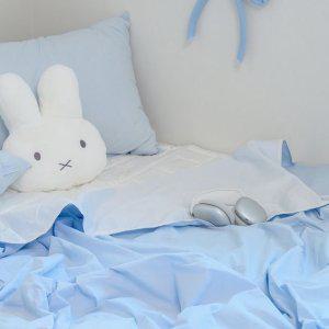 해피니 이불 여기호텔 고밀도 60수 듀라론 겹이불 슈퍼싱글 SS (블루)