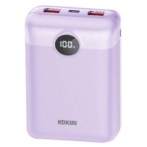 JMds 코끼리 보조배터리 고속충전 LCD 20000mAh 3포트 (퍼플)