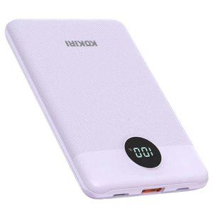 JMds 코끼리 보조배터리 미니 고속충전 LCD PD 22.5W 10000mAh C타입 USB 2포트 (퍼플)