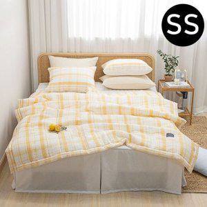 JMds 샤브레 여름 간절기 이불 베개커버세트 슈퍼싱글 SS (옐로우) (베개솜 별매)