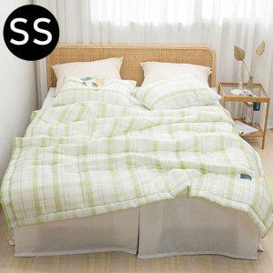 JMds 샤브레 여름 간절기 이불 베개커버세트 슈퍼싱글 SS (올리브 그린) (베개솜 별매)