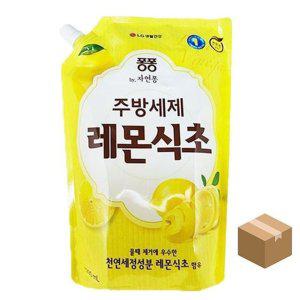 레몬식초주방세제 리필 1.2L 주방세제 과일세정제 10개입