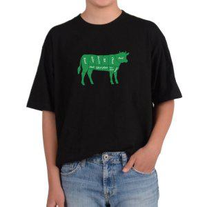 반팔티 cow 소 정육점 고기부위 다양한색상 전사이즈