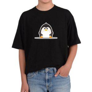 기능성 반팔티셔츠 아기펭귄 남극빙하 PENGUIN그림 다양한색상 전사이즈