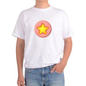 길단 아시아핏 반팔티 노란별 YELLOW STAR 원형방패모양 디자인그림 다양한색상 전사이즈
