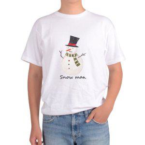 길단 아시아핏 반팔티 눈사람 SNOW MAN 겨울 겨울모자 어릴적그림 다양한색상 전사이즈
