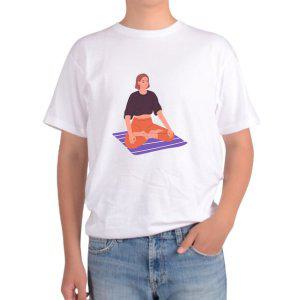 길단 아시아핏 반팔티 요가 참선 명상 기도 나를 찾기위한 YOGA그림 다양한색상 전사이즈