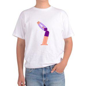 길단 아시아핏 반팔티 요가 YOGA 에어로빅 다이어트 건강한 삶그림 다양한색상 전사이즈
