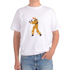 길단 아시아핏 반팔티 소방관 장애물 파괴 방화복 구조반 FIREMAN그림 다양한색상 전사이즈