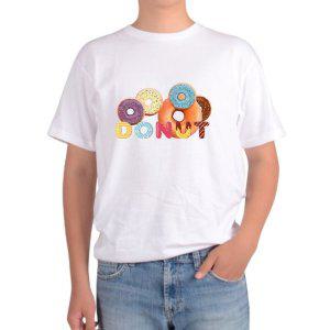 길단 아시아핏 반팔티 도넛파티 DONUT PARTY 형형색색 이쁜 도넛그림 다양한색상 전사이즈