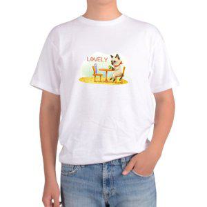 길단 아시아핏 반팔티 사랑 고양이 커피 카페 에코백 소개팅 연인그림 다양한색상 전사이즈