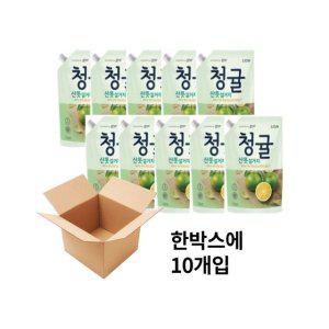 청귤세필 1kg주방세제 10개입세제팩 참그린 주방세제 리필팩