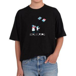 비캔버스BECANVAS 32수2합 피그먼트반팔티 연 날리기 민속놀이 KITE FLYING 줄끊기 승부 모든색상사이즈