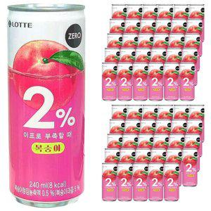 롯데 이프로 복숭아 제로 240ml 60캔 (30캔x2박스)