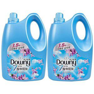 다우니 레몬그라스와 라일락 3.8L 2개 초고농축 섬유유연제 본품