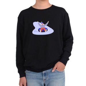 기모맨투맨 눈썰매장 눈썰매 튜브썰매그림 전색상 사이즈