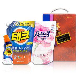 바르는 테크 220ml + 테크 겸용 1L 리필 + 샤프란 1L_(3개입)