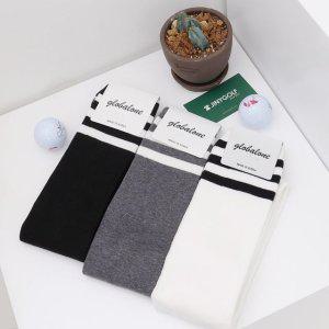삼선 오버니삭스 3족 세트 여성골프양말