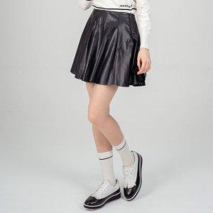 테라 비건 레자 골프스커트