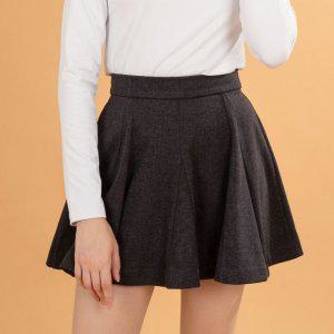 헤링본 뒷 지퍼 플레어 골프스커트