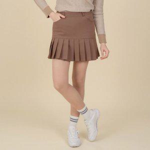 B자수 플리츠 골프스커트