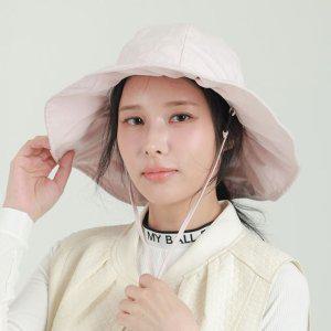 간절기 끈탈부착 셔링 버킷햇