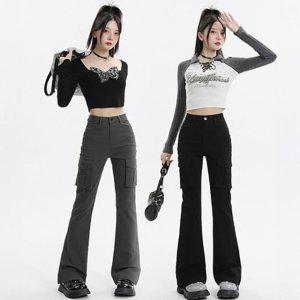 일상카고 마그리트 스키니핏 부츠컷 바지 컴포트