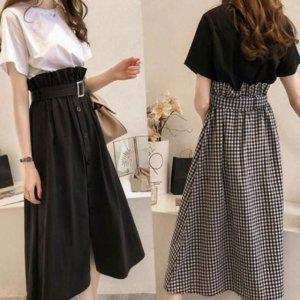 머스트해브 2가지 타입 투피스셋트 S/S 격식룩 여자롱스커트
