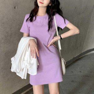 모던무드 여름철 걸 드레스 여성옷 미니사이즈 심플 수면복 스타일링 베스트 원피스홈 드레스여자옷 20대