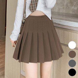 플레어스커트 롱스커트스위트 캐주얼 주름치마 테니스치마 학생 여성용